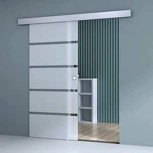 Panou usa culisanta UNIC SPOT RS120, sticla securizata, 85 x 205 cm, transparent