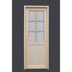 Usa interior WDI Minerva, cu geam, stanga, 88 x 205 cm, maro