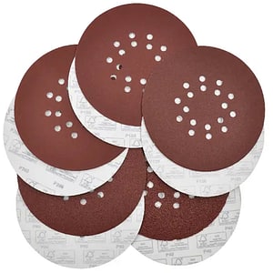 Disc abraziv MAC ALLISTER 101417119, perforat, Mix HL, 10 bucati