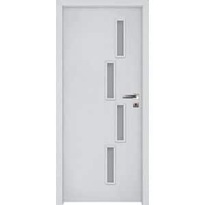 Usa interior INVADO Sagitarius, cu geam, stanga, MDF, 77.6 x 206 cm, alb