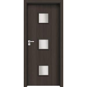 Usa interior INVADO Salerno, cu geam, dreapta, MDF, 64.4 x 204 cm, antracit