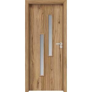Usa interior INVADO Strada, cu geam, stanga, MDF, 64.4 x 204 cm, maro