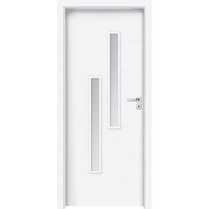Usa interior INVADO Strada, cu geam, stanga, MDF, 84.4 x 204 cm, alb