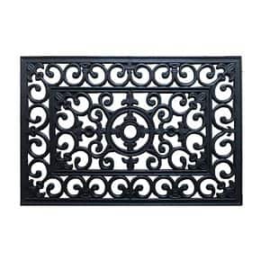 Covoras intrare UNIC SPOT Vintage, 40 x 60 cm, cauciuc, negru