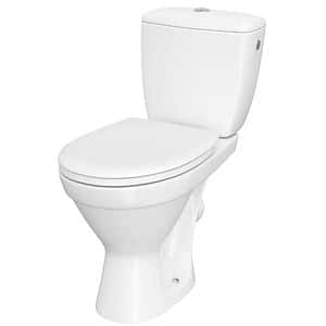 Set vas toaleta CERSANIT Cersania 695 K11-2337, ceramica, evacuare orizontala, rezervor 3-6l, capac SoftClose, alb