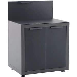 Dulap bucatarie terasa GOODHOME Cucino, 60 x 80 x 110 cm, otel, gri