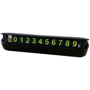 Suport numar de telefon CARMAX, 13 x 3 x 4cm, negru