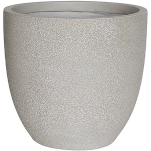 Ghiveci flori VERVE, lut, D 30.5 cm, gri deschis