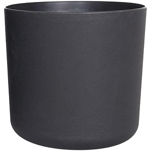 Ghiveci flori VERVE, plastic, D 13 cm, negru