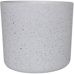 Ghiveci flori VERVE, plastic D 22 cm, alb