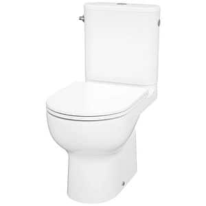 Set vas WC GOODHOME Cavally, evacuare verticala, rezervor 3-4.5l, capac SoftClose, ceramica, alb