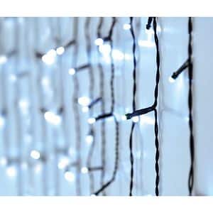 Perdea lumini Turturi, alb rece, 360 LED