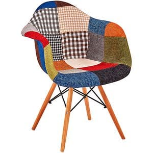 Scaun living UNIC SPOT Patchwork Design, 63 x 64 x 81 cm, multicolor