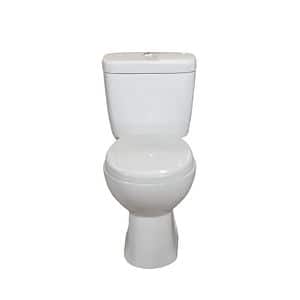 Set vas WC Luxors, ceramica, evacuare orizontala, rezervor, capac, alb