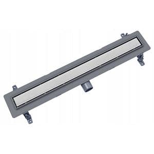 Rigola dus TECHMAN Twin, ABS, gratar inox, 80 cm, argintiu