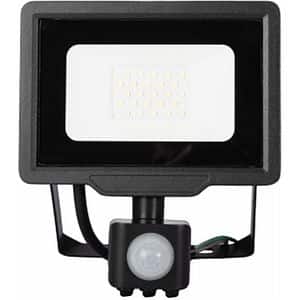 Proiector senzor LED NOVELITE SMD Slim, 20W, 1700lm, IP65, lumina rece, negru