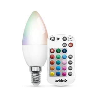 Bec LED smart AVIDE ASC14RGBW-4.9W-RC, E14, 4.9W, 470lm, 2700K