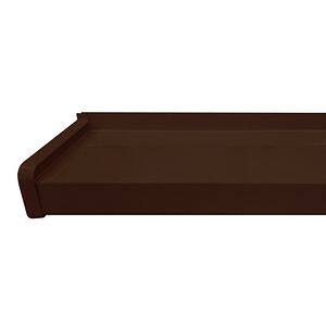Glaf exterior BRAVO, aluminiu, 150 x 16.5 cm, maro