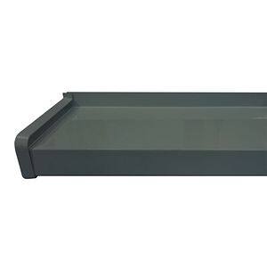 Glaf exterior BRAVO, aluminiu, 150 x 22.5 cm, gri