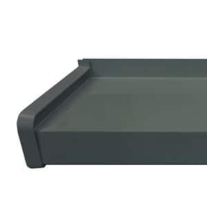 Capat glaf exterior BRAVO, PVC, 16.5 cm, gri