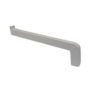 Capat glaf exterior BRAVO, PVC, 16.5 cm, alb