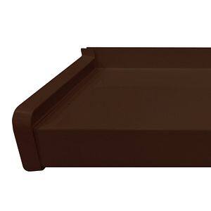 Capat glaf exterior BRAVO, PVC, 16.5 cm, maro