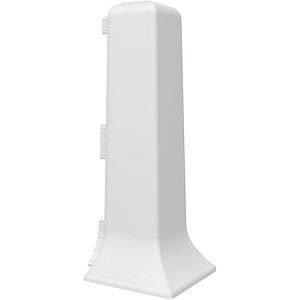 Coltar exterior VILO Linela 401, PVC, 8 cm, 2 bucati, alb