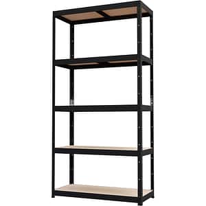 Raft atelier GOODHOME Ryle, otel, 90 x 40 x 179 cm, negru