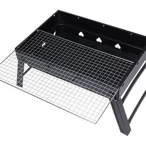 Gratar portabil, 43 x 29 x 23 cm, metal, negru