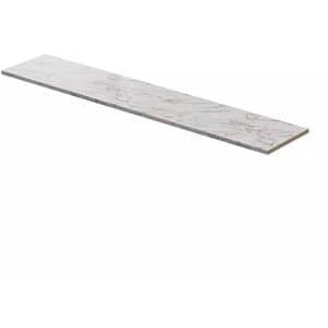 Blat bucatarie GOODHOME Berberis Marmura, PAL, 300 x 62 x 3.8 cm, alb marmura