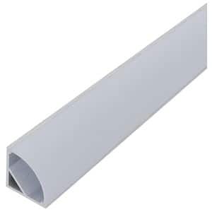 Profil banda LED colt V cu capac opal, aluminiu, 2m