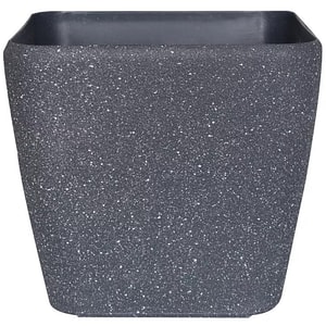 Ghiveci flori VERVE, plastic, D 28 cm, negru