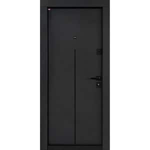 Usa exterior BELLA CASA BC303, fara geam, dreapta, metal, 77 x 194 cm, antracit-alb
