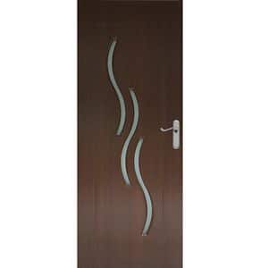 Usa interior Pamate M107, cu geam, reversibila, MDF, 70 x 204 cm, stejar auriu