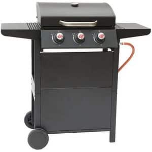 Gratar gaz LANDMANN, 3 zone de gatit, 106 x 100 x 50 cm, negru