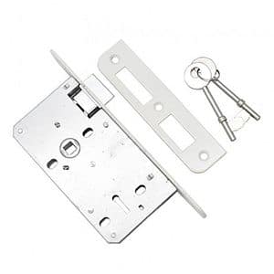 Broasca ingropata YALE, 43x54 mm, cheie, alb