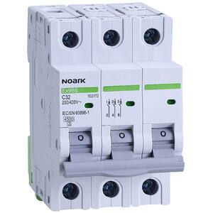 Siguranta automata modulara NOARK 102172, 3P, 32A, curba C