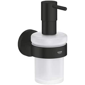 Dispenser sapun lichid GROHE Essentials 1022572430, 160 ml, metal/sticla, negru