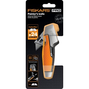 Cutit utilitar zugravi FISKARS CarbonMax, metal, negru