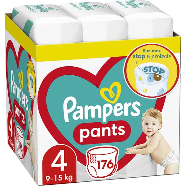 Sophisticated Motherland tall Scutece chilotel PAMPERS Pants XXL Box nr 4, Unisex, 9-15 kg, 176 buc