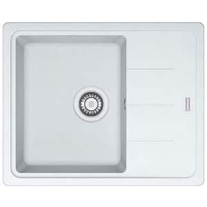 Chiuveta bucatarie FRANKE BFG611-62, 1 cuva, picurator reversibil, compozit granit, alb