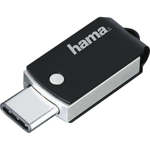 Memorie USB HAMA C-Turn 114977, 64GB, USB Type C, negru-argintiu