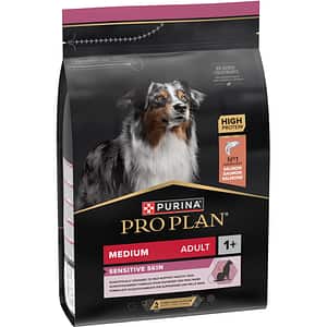 Hrana uscata pentru caini PURINA PRO PLAN Sensitive Skin Medium, Adult, Somon, 3 kg