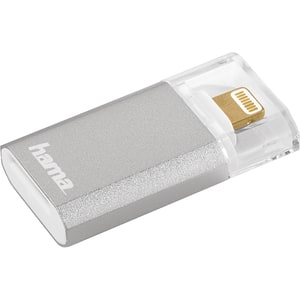 Cititor de carduri HAMA Save2Data mini 124155, Lightning, microSD, argintiu