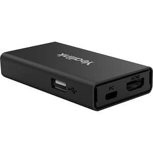 Adaptor videoconferinta YEALINK VCH51 Sharing Box, HDMI, USB-C, USB-A, RJ45, negru