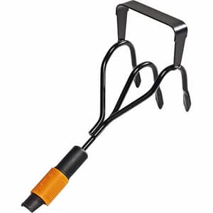 Cultivator cu 3 dinti si razeta FISKARS QuikFit 136512, 30.5cm, otel
