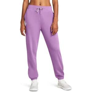 Pantaloni de trening femei UNDER ARMOUR UA Rival Terry Jogger, marimea S, violet