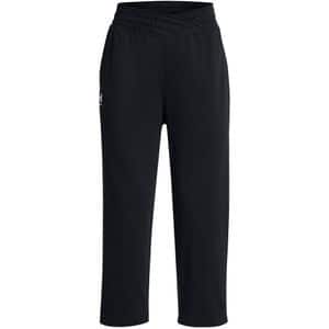 Pantaloni de trening femei UNDER ARMOUR UA Rival Terry Crop Wide Leg, marimea L, negru