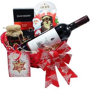 Cos cadou LUXURY BASKETS Little Red Star 6LRS