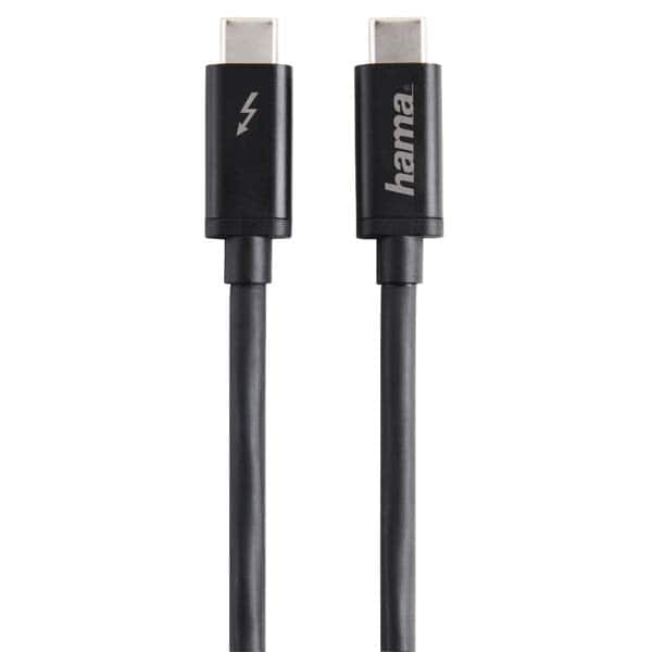 Cablu Thunderbolt 3 - USB-C HAMA 135708, 0.5m, negru